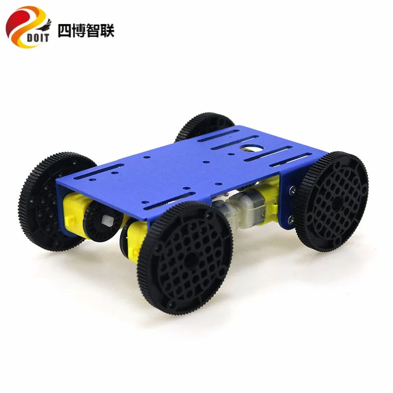 SZDOIT Unassembled C101 Metal Smart 4WD Robot Tank Car Chassis Kit 4-Drive Mobile Robotic Platform 4pcs TT Motor DIY For Arduino | Игрушки и