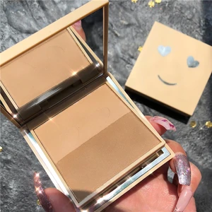 Профессиональный макияж для лица GUICAMI бронзер хайлайтер пудра, прессованная пудра для лица Палитра для контуринга