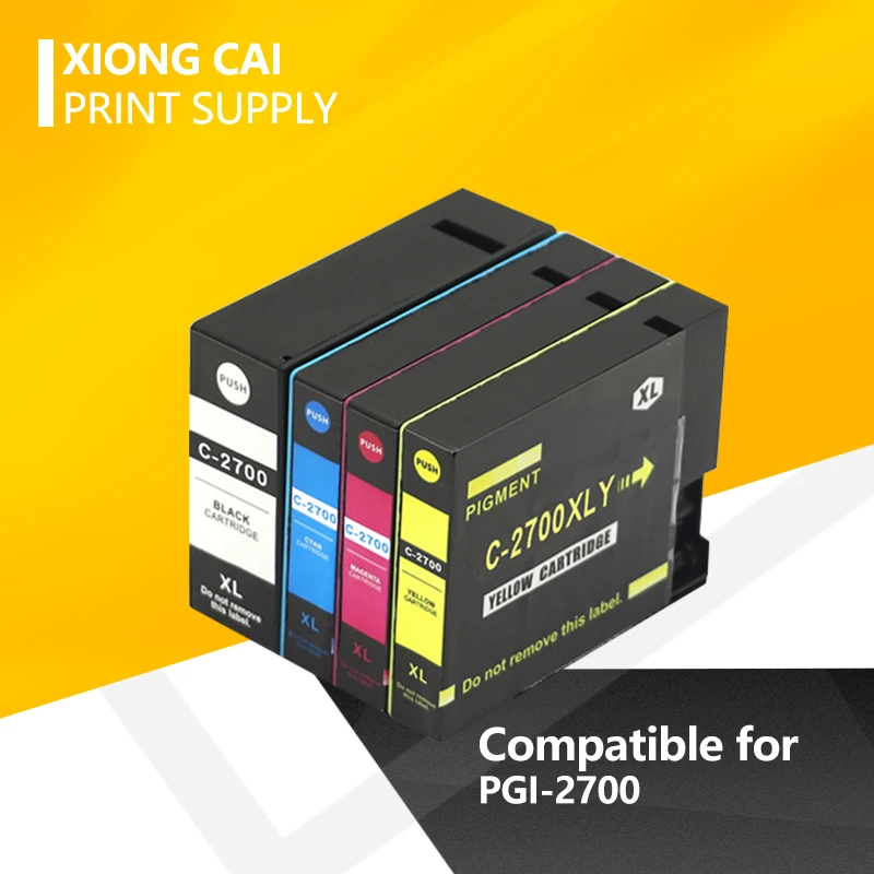 Совместимый чернильный картридж PGI2700 pgi 2700 2700XL для струйного принтера canon MAXIFY iB4070