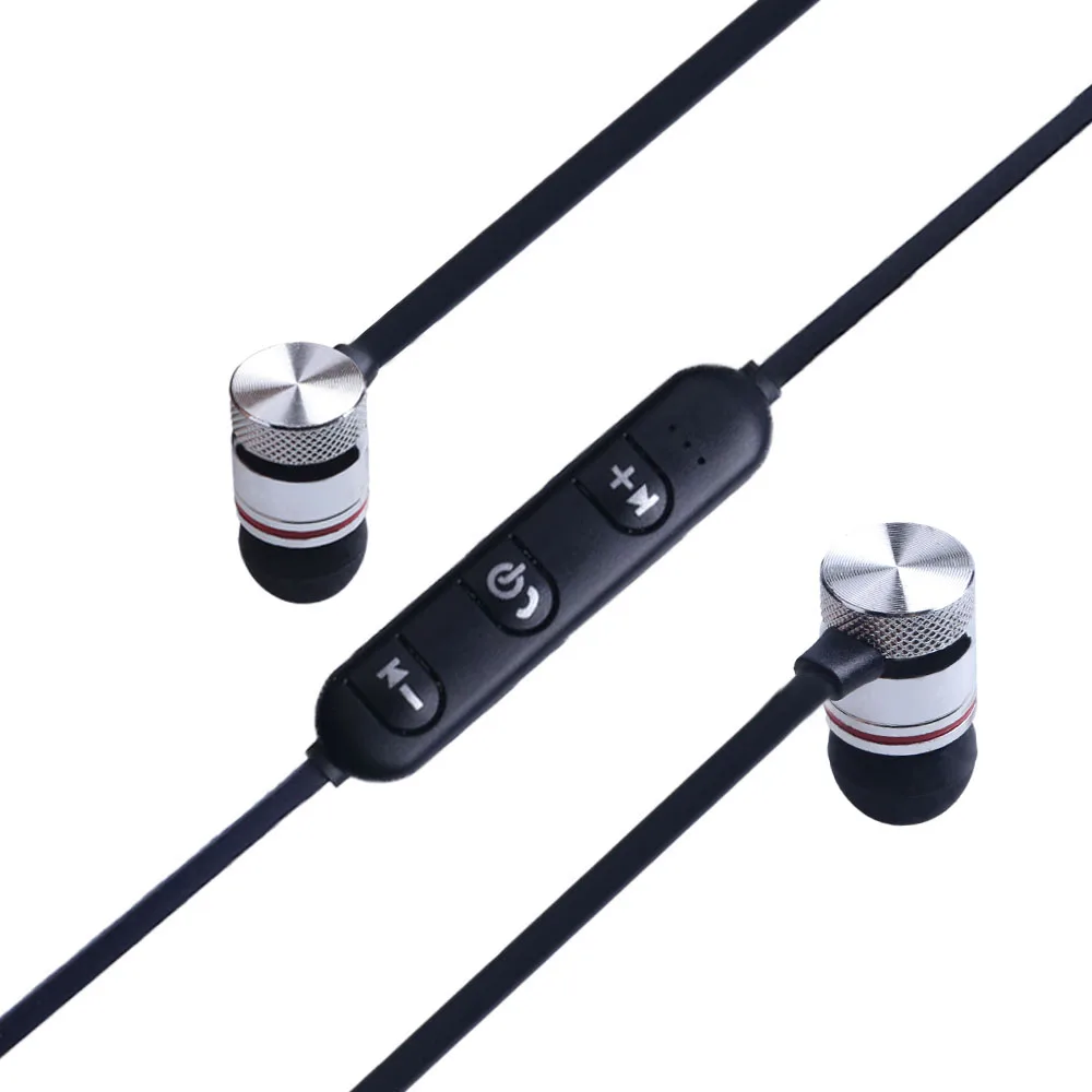 Беспроводные наушники спортивные Bluetooth стерео басовая гарнитура вкладыши с