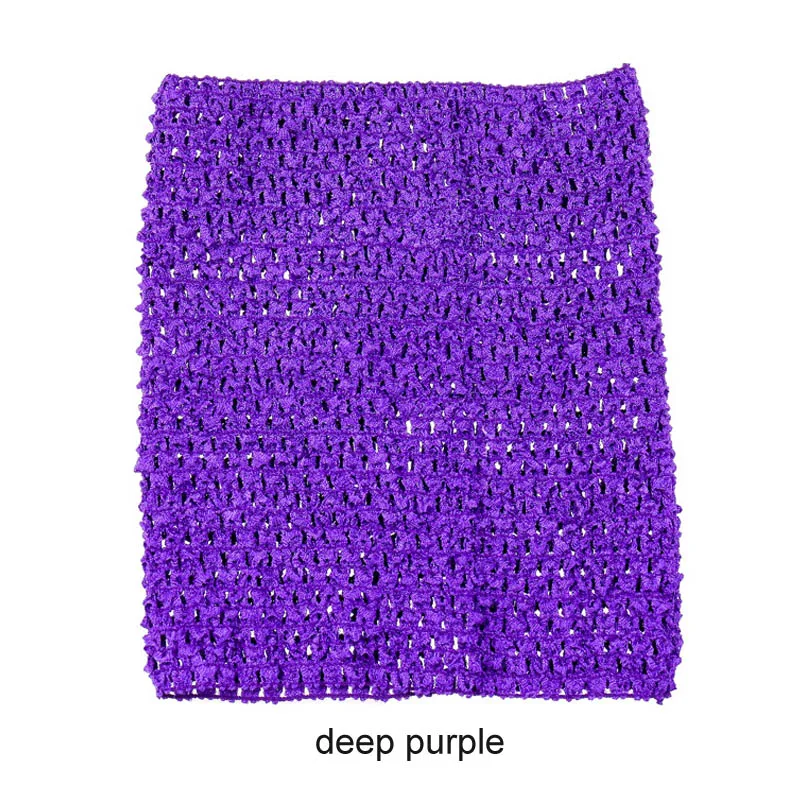 deep purple 20x23 см, топы без пятки, детское платье-пачка с обмоткой на груди, товары для рукоделия, 9 дюймов, эластичное вязаное крючком, вязанное крючком сырье, аксессуары - Цвет: deep purple