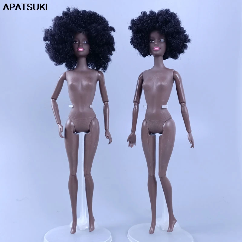 

11.5" BJD Doll Nude Naked Body 11 Jointed Movable Body Head With Black Short Curl Hair 1/6 Dolls Accessories Kids DIY Toys Gifts
