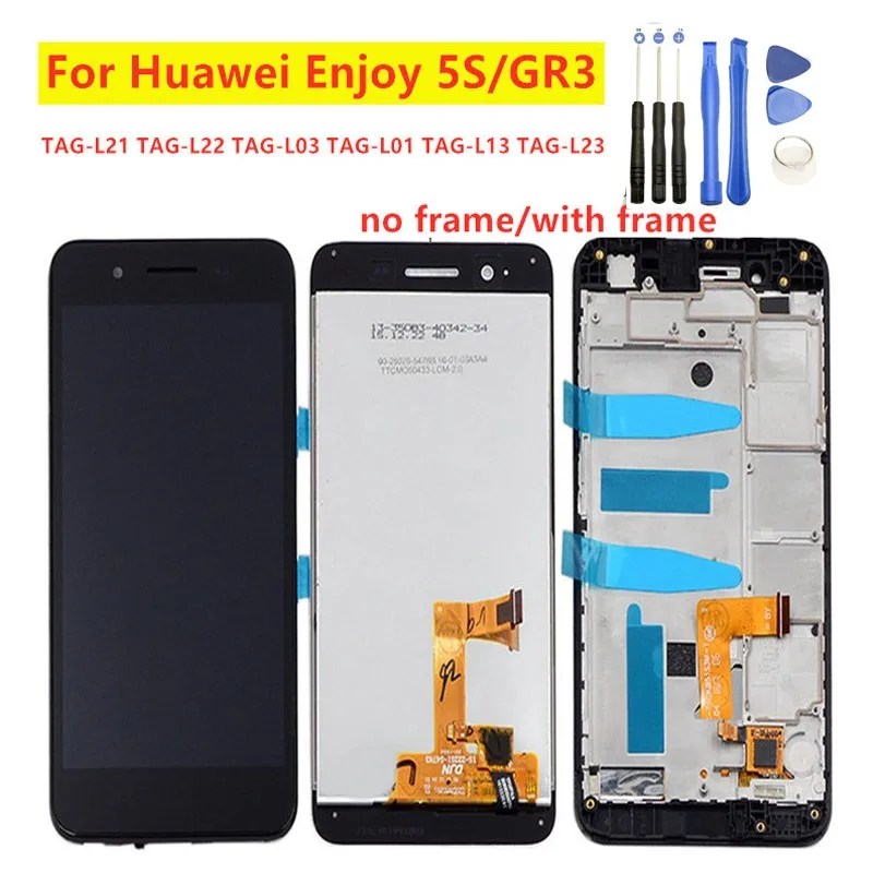 Дигитайзер сенсорного жк экрана для Huawei Enjoy GR3 P8 Lite с рамкой смарт дисплея