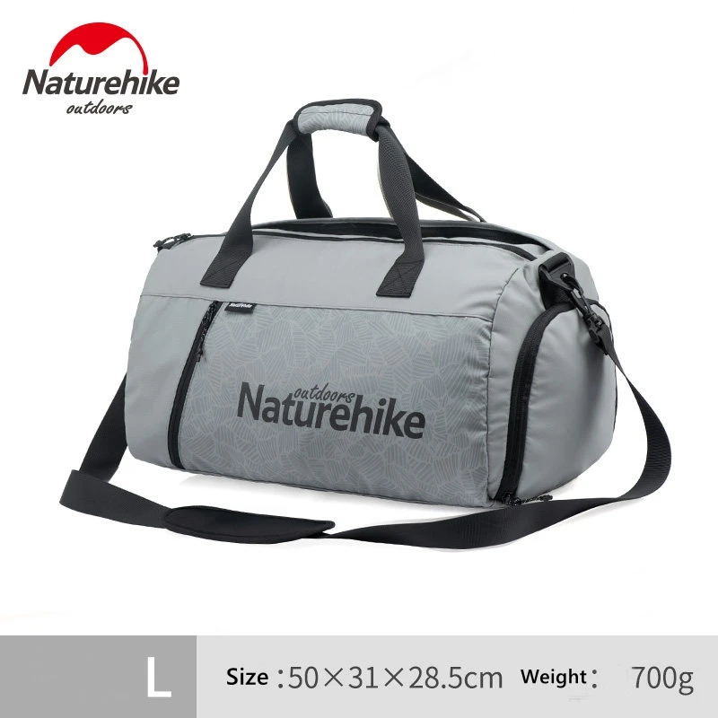 L Grey Naturehike спортивная сумка с сухим мокром разделением Водонепроницаемая спортивная сумка унисекс высокой емкости сумка для хранения плавательных принадлежностей уличная Сумка для кемпинга - Цвет: L Grey