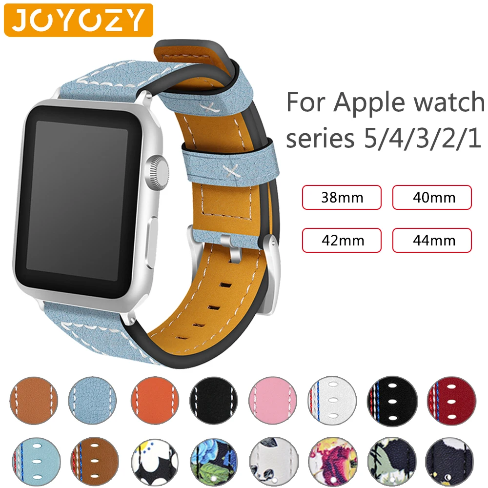 Высококачественный деловой ремешок Joyozy для Apple Watch Series 5/4/3/2/1 классический кожаный