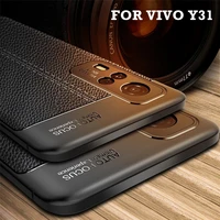 for vivo y31 case for vivo y31 cover shockproof tpu soft leather style phone coque fundas bumper for vivo y31