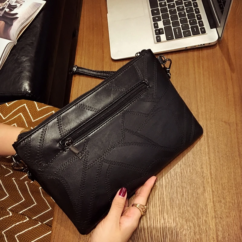 Женская винтажная Сумка конверт из ПУ кожи с заклепками|Клатчи| |