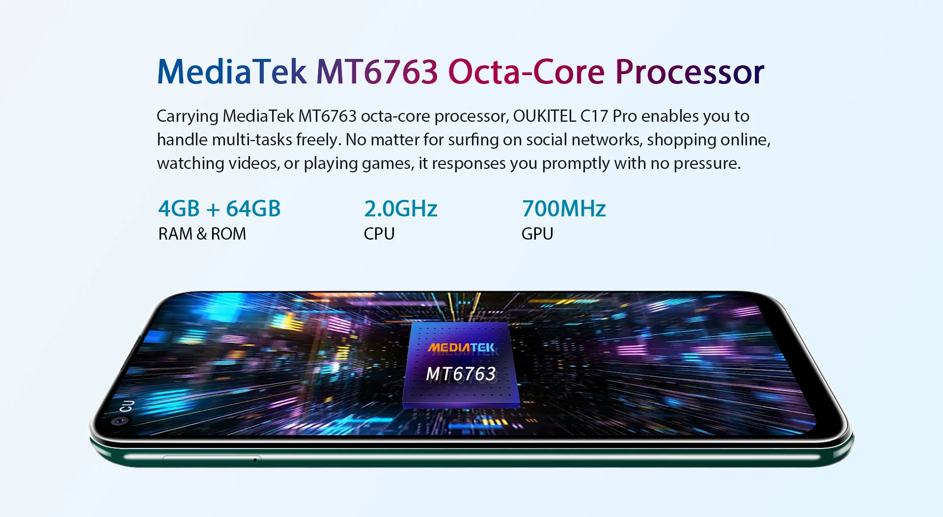 OUKITEL C17 PRO C17PRO 6,3" Android 9,0 мобильный телефон MTK6763 Восьмиядерный двойной 4G sim-карта смартфон 3900 мАч 5V2A Быстрая зарядка