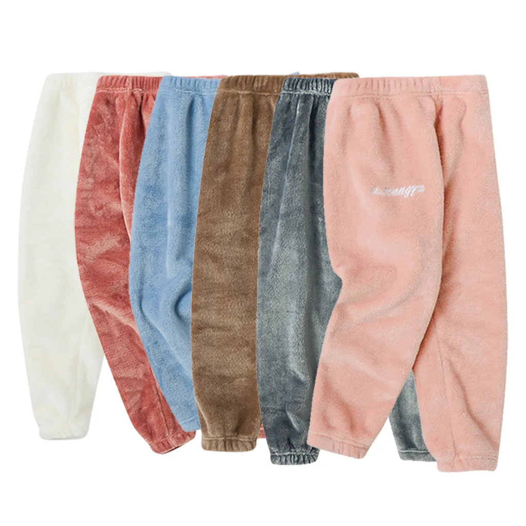 Детские зимние леггинсы для девочек утепленные теплые штаны флисовая Фланелевая