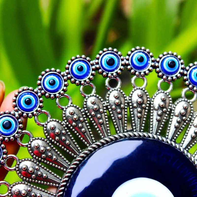Турецкий синий Декор от сглаза, настенная подвеска, искусственное украшение, кольцо для ключей, защита для дома и сада, счастливый подарок