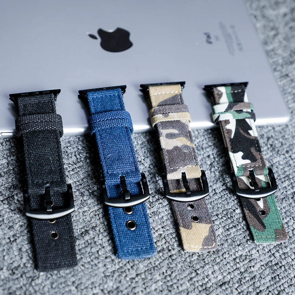 Ремешок нейлоновый спортивный для apple watch 4 band 44 мм 40 браслет iwatch 42 38 5 3 2|Ремешки