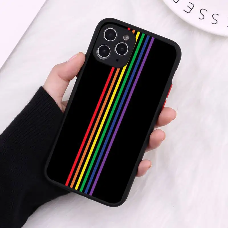 

Rainbow after the rain Phone Case Matte Transparent For iPhone 12 Mini 11 Pro XR XS Max 7 8 Plus