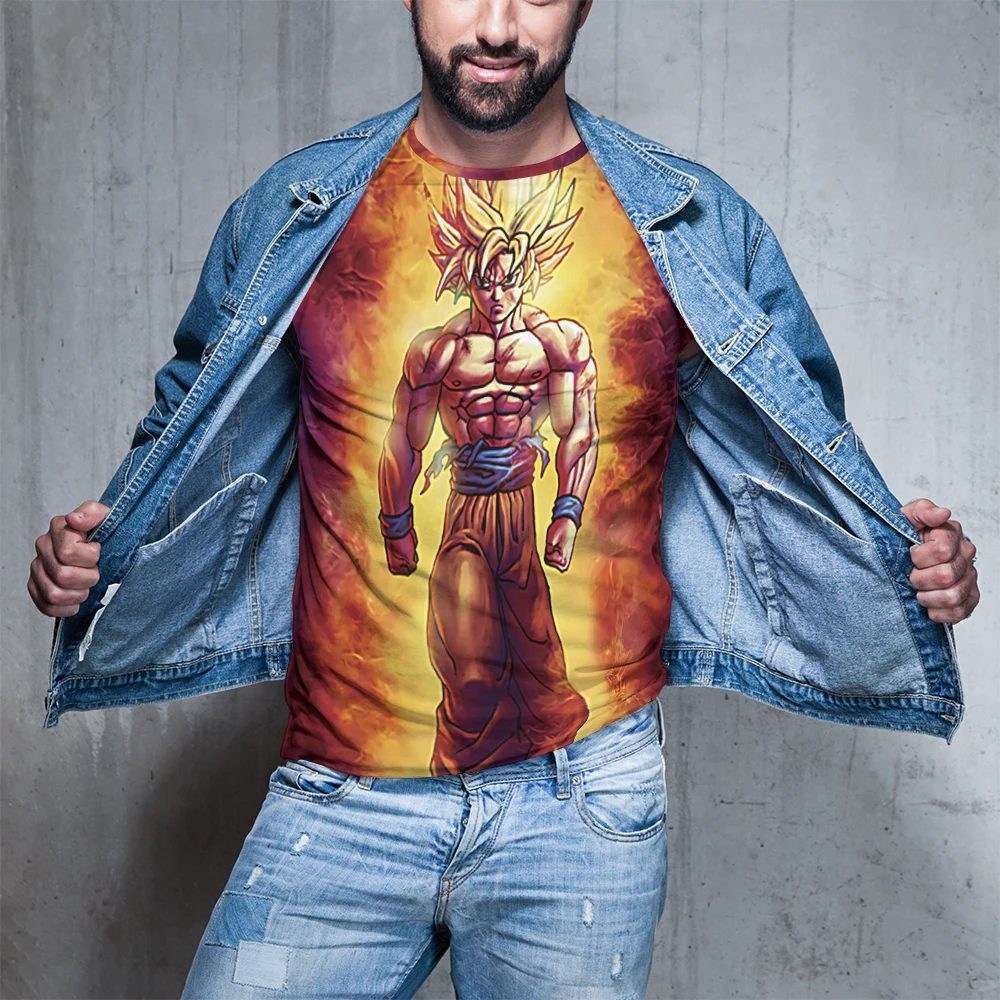 Футболка Мужская/женская с круглым вырезом модная рубашка 3d принтом драконий