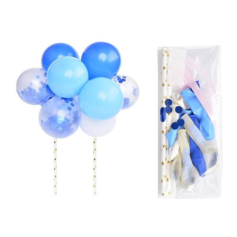 Воздушный шар из металлического латекса Конфетти украшение для торта на день