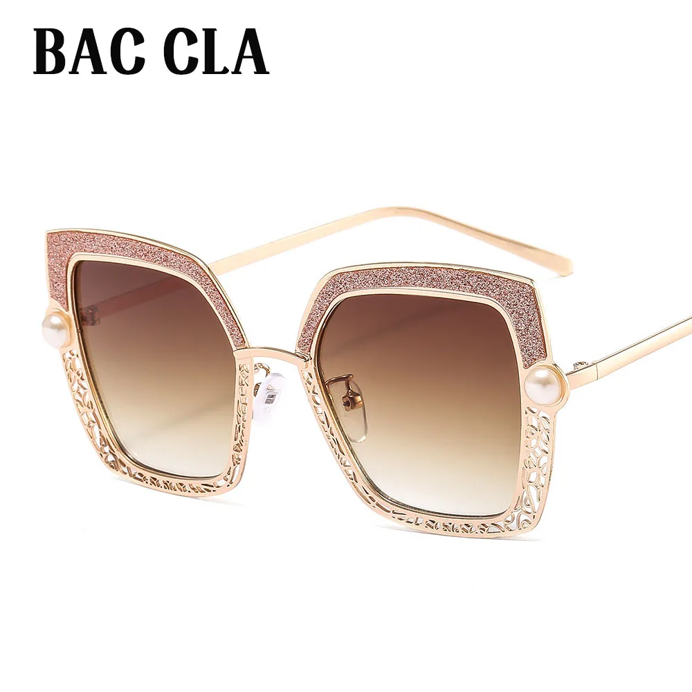 2020 в ретро-стиле Туфли украшенные жемчугом полые солнечные очки для женщин от