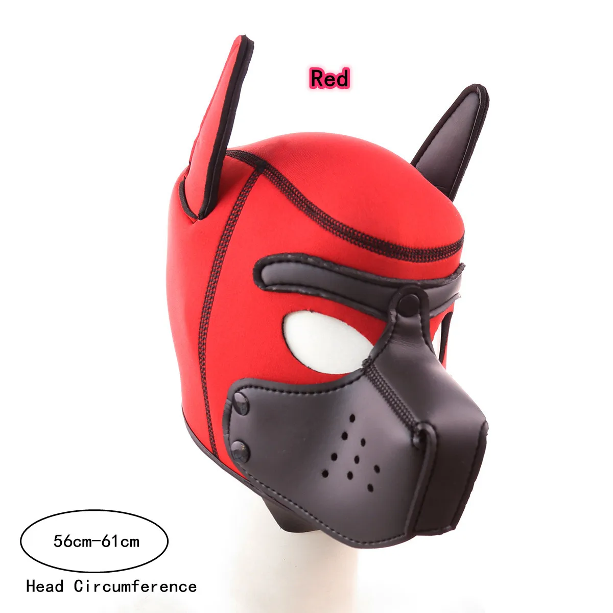 5 Styles New Fashion Puppy Cosplay Latex Rubber Padded Dog Mask with Ears for Role Play |