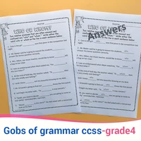 gobs of grammar ccss grade 4 exercise book training practice book educational kids games for children english book homeschool