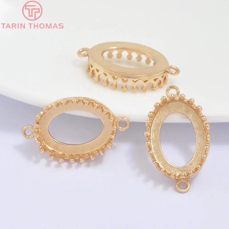 Плоский Соединитель с двумя отверстиями латунная фурнитура для изготовления