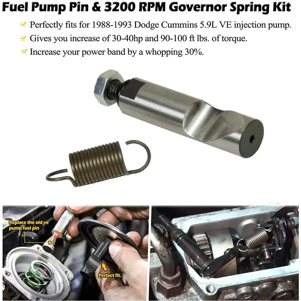 

VE Pump Fuel Pin Governor Spring Kit For Dodge Cummins 5.9L OE: 1040178 TR1854