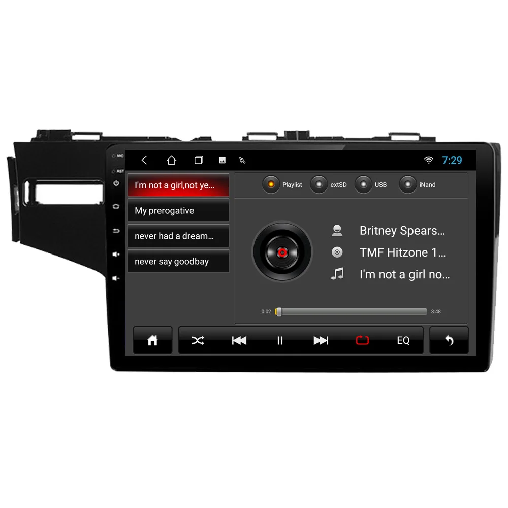 Для Honda Fit 2014-2018 сенсорный экран автомобильный мультимедийный плеер радио GPS