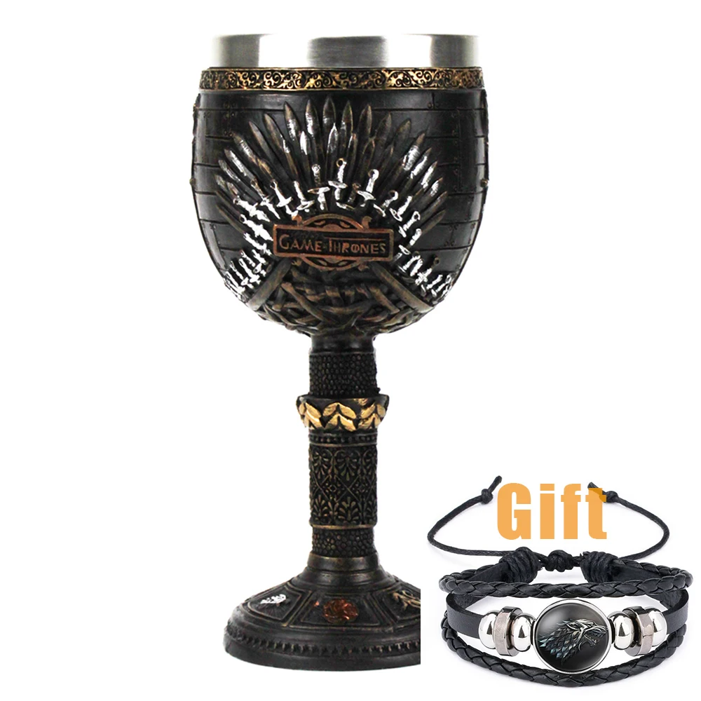14 Игра трон кубок бокал для вина дом Старк легенды мечи Viserion белый ходунки Кубок подарок на Рождество, Хэллоуин - Цвет: 14