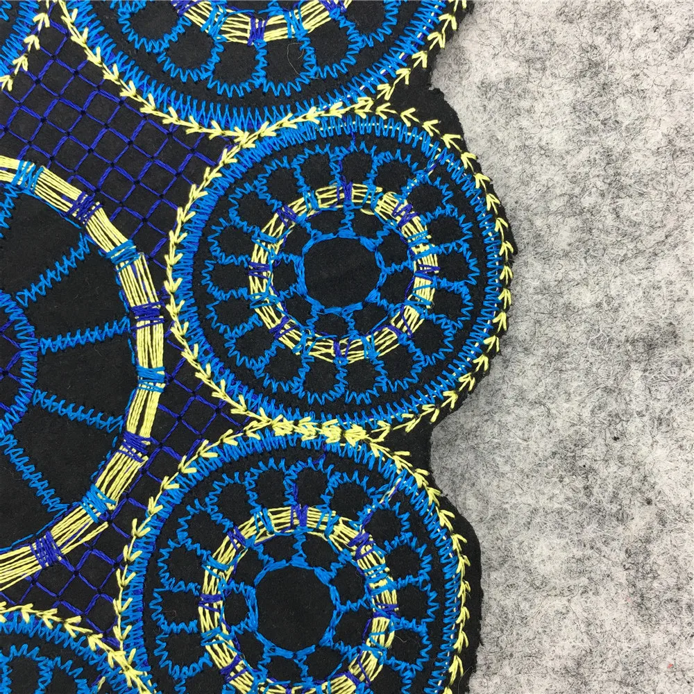 Кружевное платье в этническом стиле вышитая аппликация ткань для шитья отделка