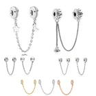 Оригинальные бриллиантовые бусины TOGORY в виде Луны и звезды со стразами, подходят для брендового браслета, ювелирные изделия DIY