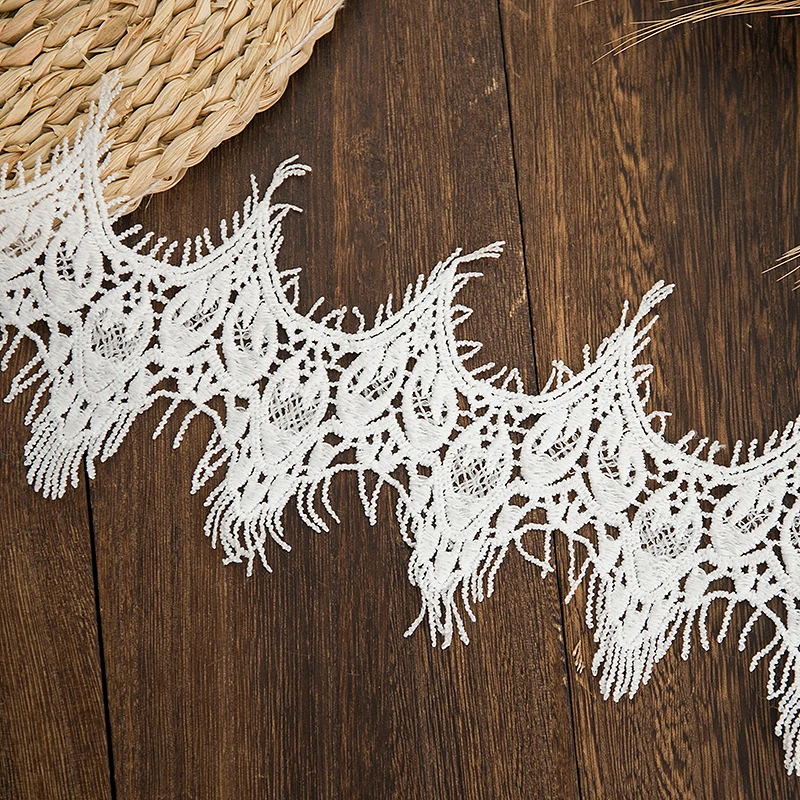 Кружевная Ткань для шитья белая кружевная ткань ресниц ремесла ручной работы 5