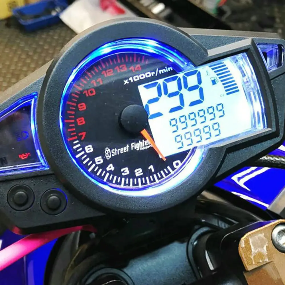 

Motorcycle LCD Digital Speedometer Odometer 14000RPM Speedometer for King Kong PS250 Tachometer