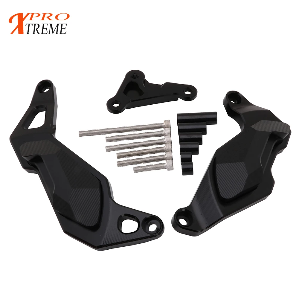 

Motorcycle Engine Cover Crash Slider Pad Falling Protcetion Guard For Kawasaki Ninja400 Ninja 400 2017-2018