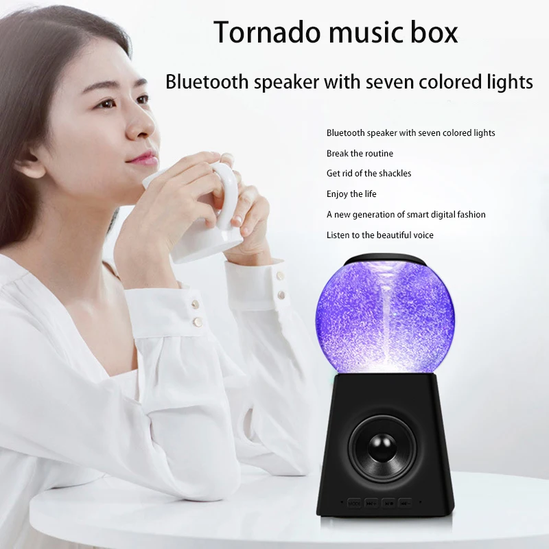 Мини водяной динамик s цветной светодиодный bluetooth-динамик подарок водный танец аудио сабвуфер для телефона компьютера TF карты AUX-line для iPad