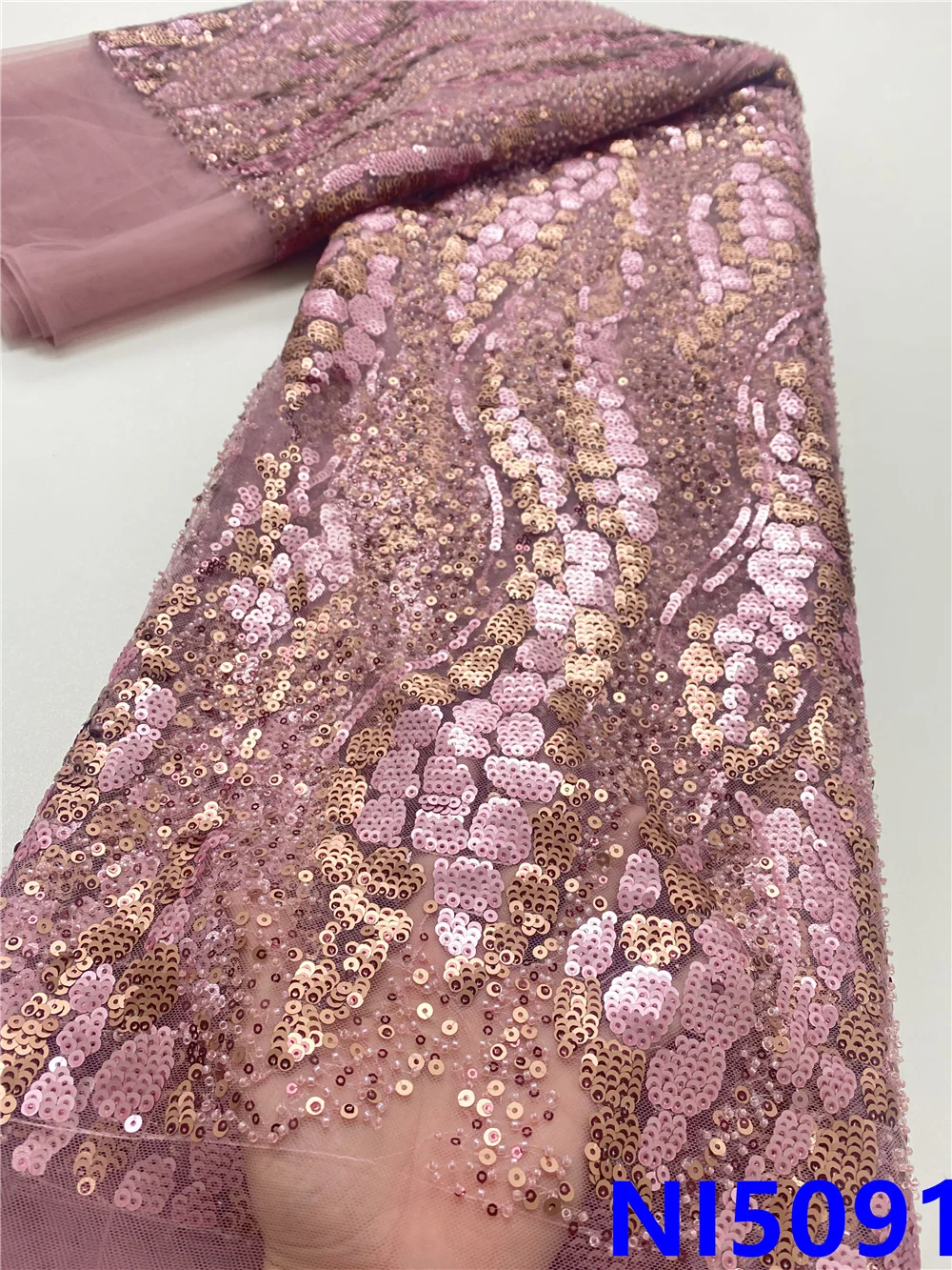 

XIYA французский лук розовый кружевной Нигерия ткань 2021 высокое качество вышивка Африканское кружево с блестками в африканском стиле Тюль Кр...