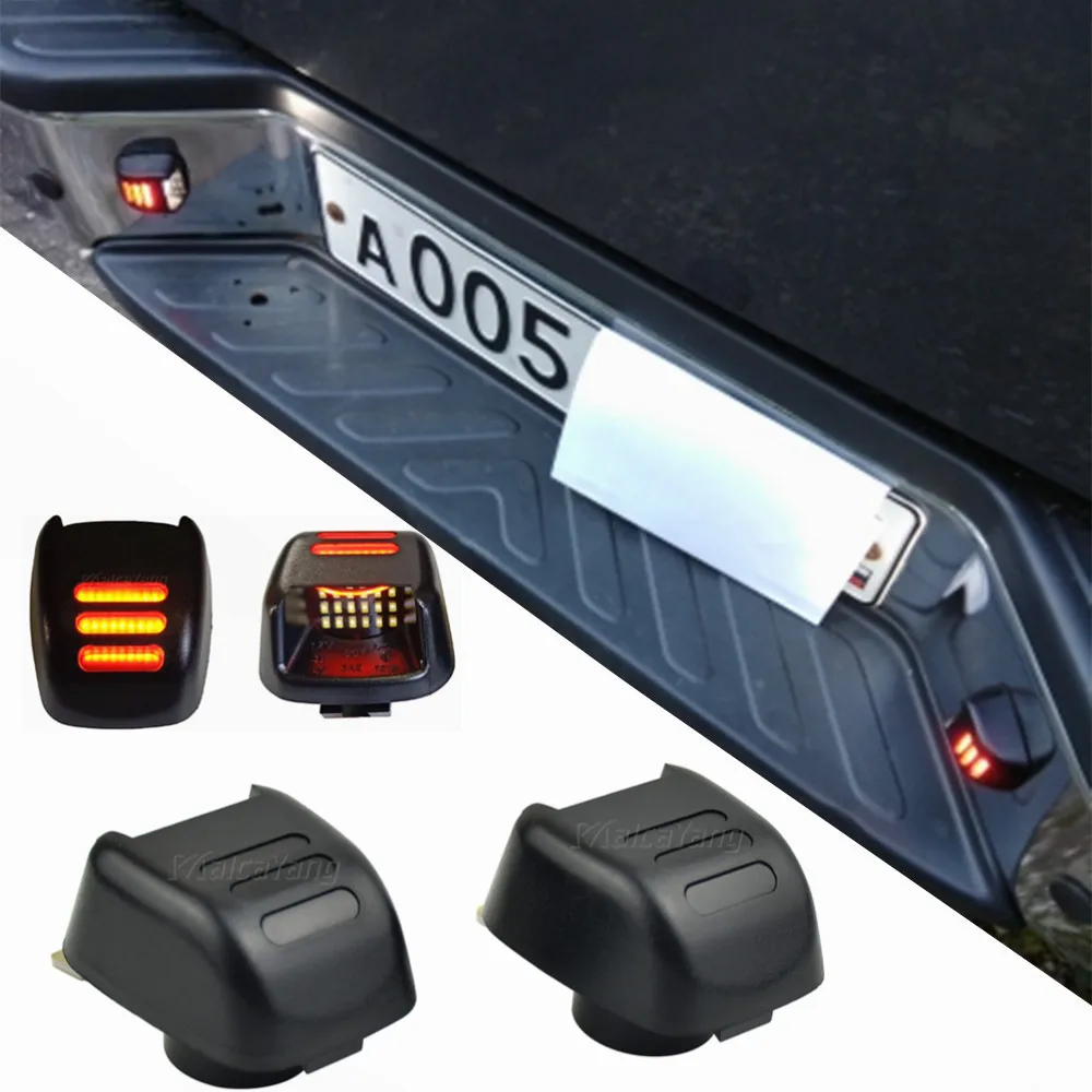 2 шт. IP67 18SMD 3 Вт белый светодиодный номерной знак для Nissan Navara D40 Frontier Suzuki