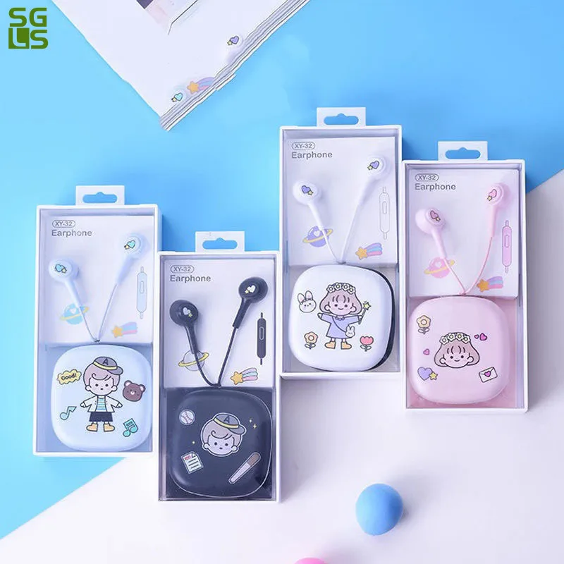 

Наушники с микрофоном, качественные наушники с мультипликационным стерео звуком, наушники-вкладыши для режима «свободные руки», наушники-в...