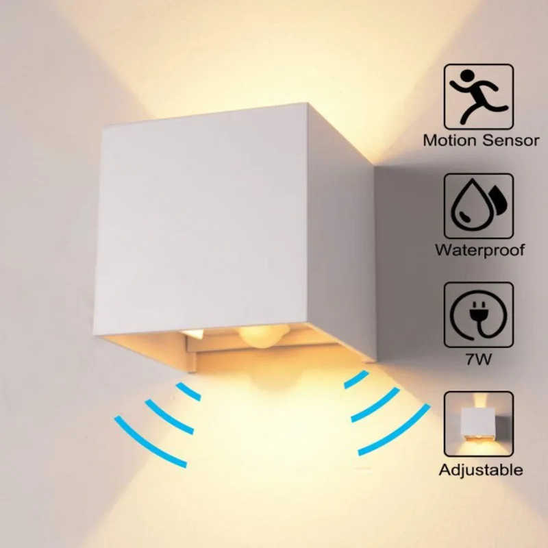 Качественный светодиодный настенный светильник уличный водонепроницаемый IP65