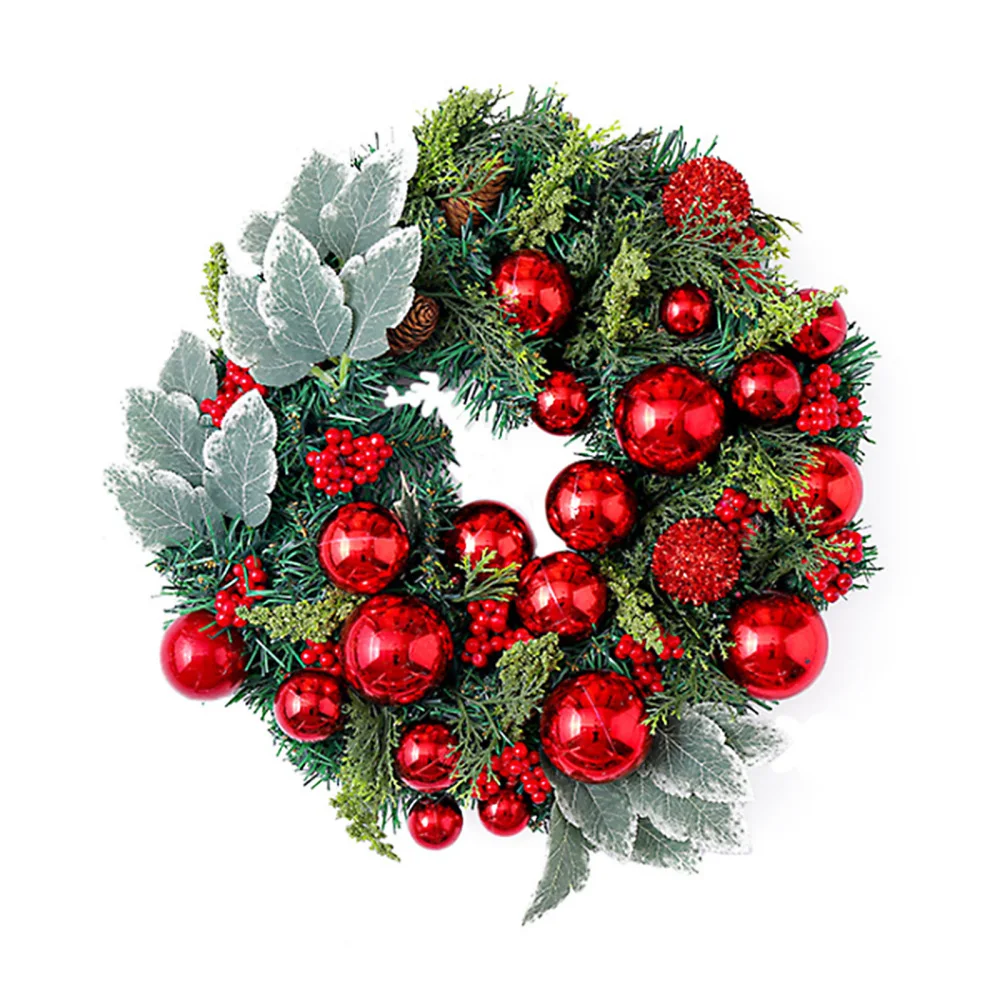 

Подвесные ПВХ сосновые конические украшения, подвесные дверные рождественские украшения для дома 37 см, рождественские пластиковые искусст...