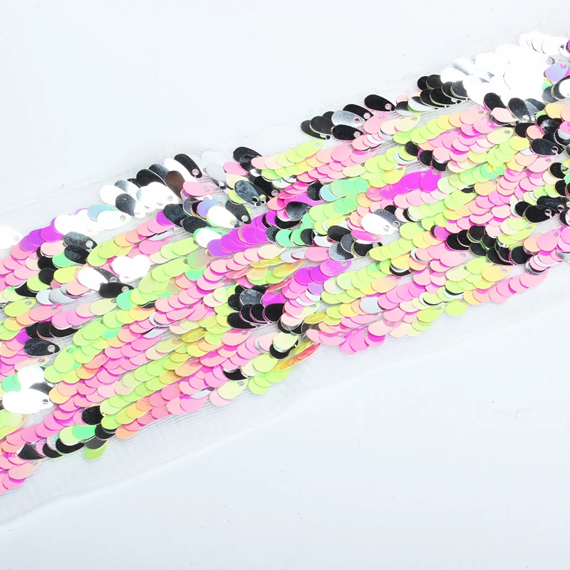 

3inch 75mm new tulle waterdrop sequin ribbon