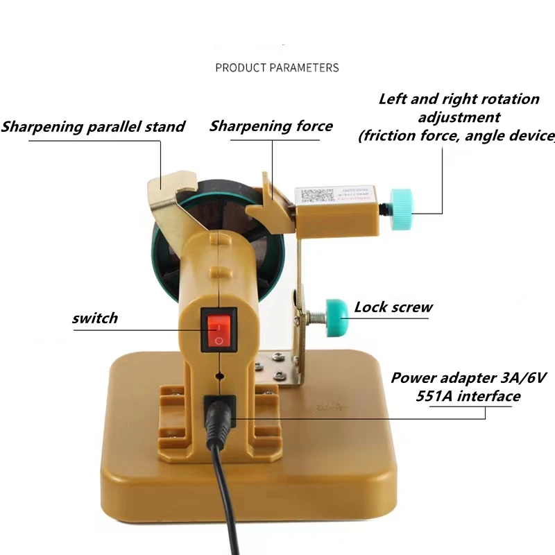 FnLune Salon Hairdressing Scissors Sharpening Machine Sharp Blade Self-service Tool Accessories | Красота и здоровье