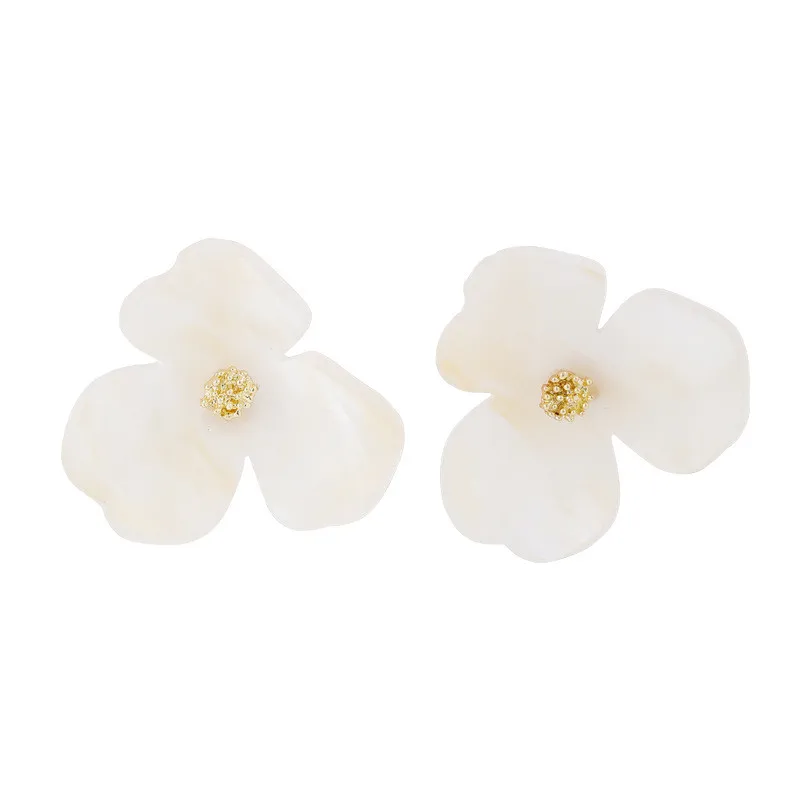 Корейские романтичные милые серьги гвоздики с цветами для женщин и девушек Лето