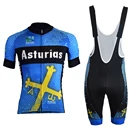 Велосипедная одежда для сельской команды ASTURIAS, Мужская одежда для велоспорта, мужские шорты с коротким рукавом и трикотажным нагрудником, летние комплекты спортивной одежды для Go Pro