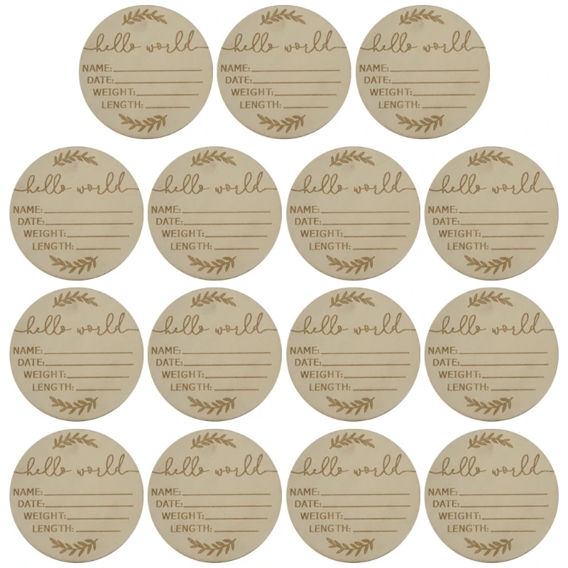 

Деревянные ежемесячные фото карты для новорожденных реквизит диски подарок 87HD