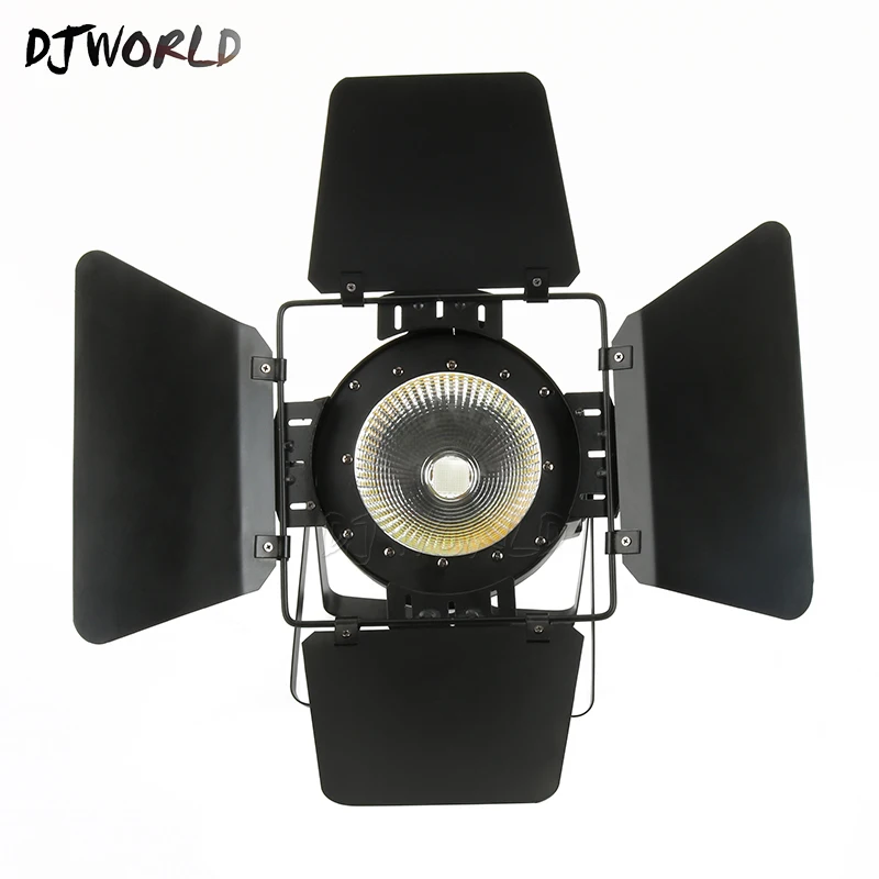 Алюминиевый сплав LED Par C0B 200 Вт теплый белый с дверями сарая освещение Blinder