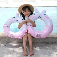 cute rabbit swimming ring for girls 3 10 years pool float baby swim ring water swimming circle pool party toys