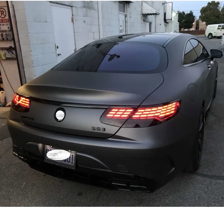 Плоская матовая черная эмблема для багажника Mercedes Benz S320L S400L S560 S500L S600L S550 S500 V8 BITURBO