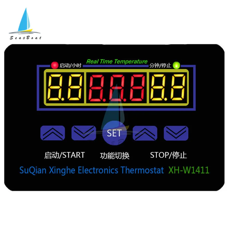

XH-W1411 AC 220V DC 12V 10A LED Digital Temperature Controller Thermostat Control Switch Sensor For Greenhouses Aquatic Animal