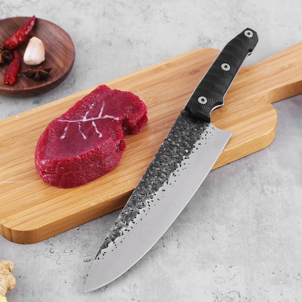 Кованый нож 5 7 8 дюйма кухонный шеф-нож мясника универсальные ножи для нарезки