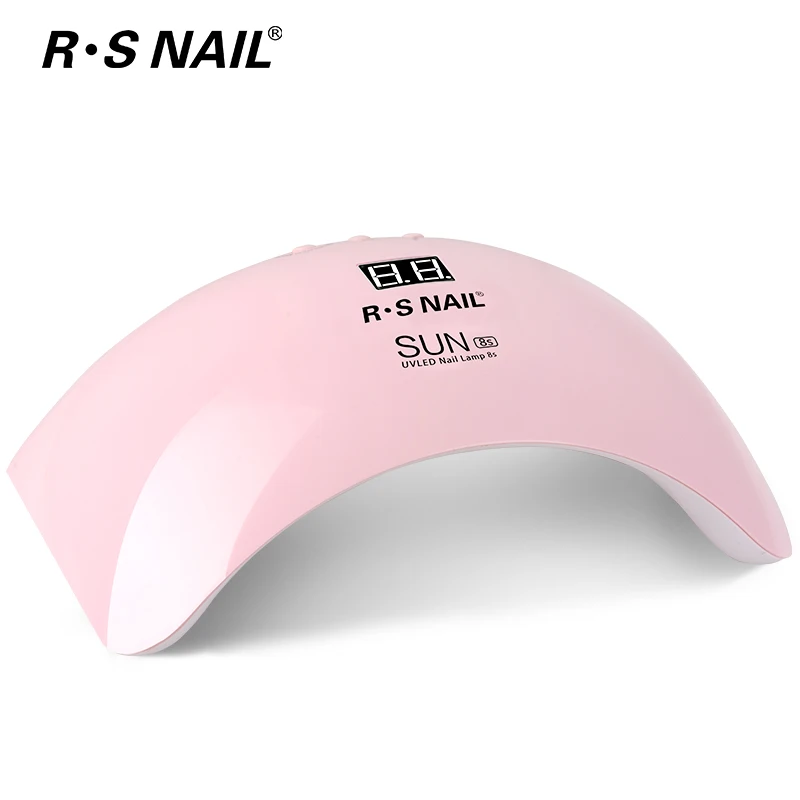 RS ногтей УФ лампа для светодиодный Сушилка маникюра UV гель профессиональный 48 Вт