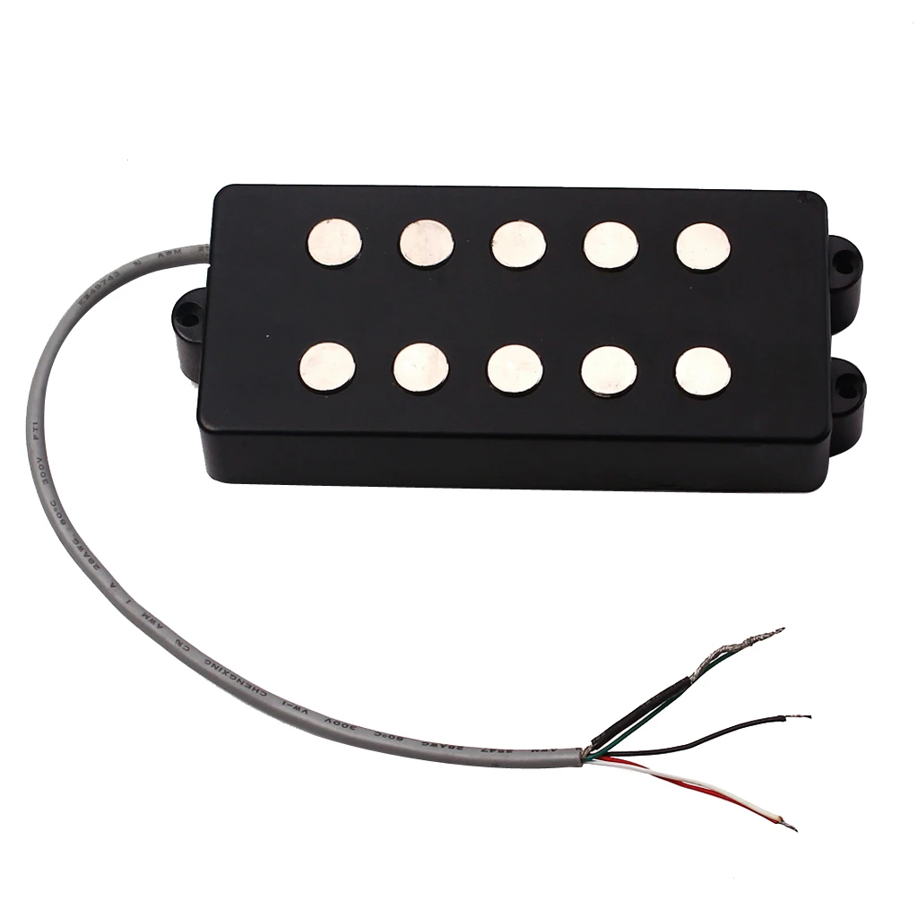 

5 струн Humbucker с двойной катушкой, датчик входного сигнала, звукосниматель мостовой гитары, черная часть