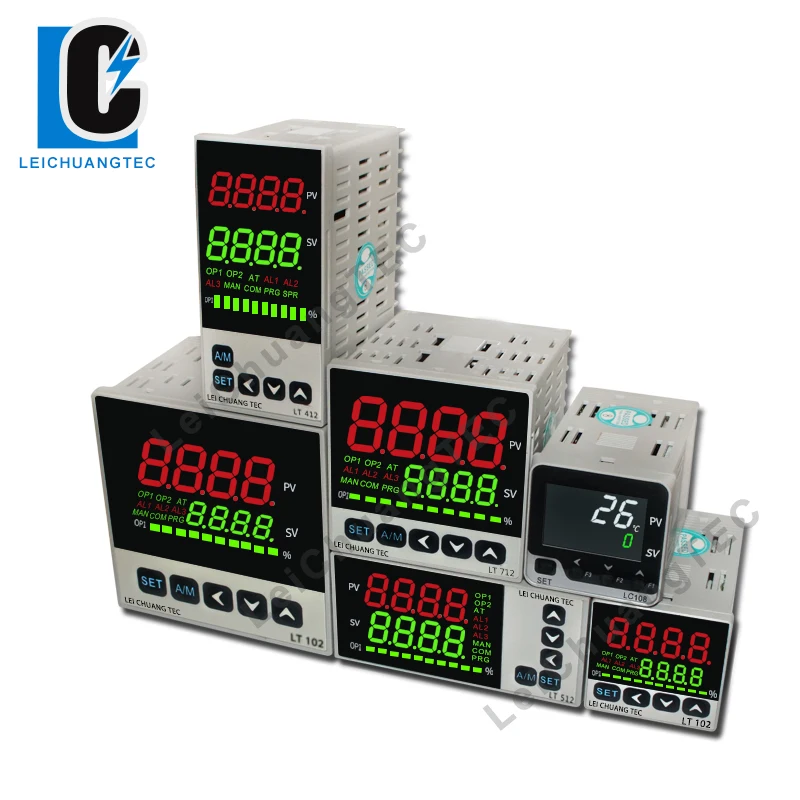 

TC/RTD K E J PT100 multi input LED display PID temperature controller 48x96mm, SSR Relay 4-20mA 0-10V output