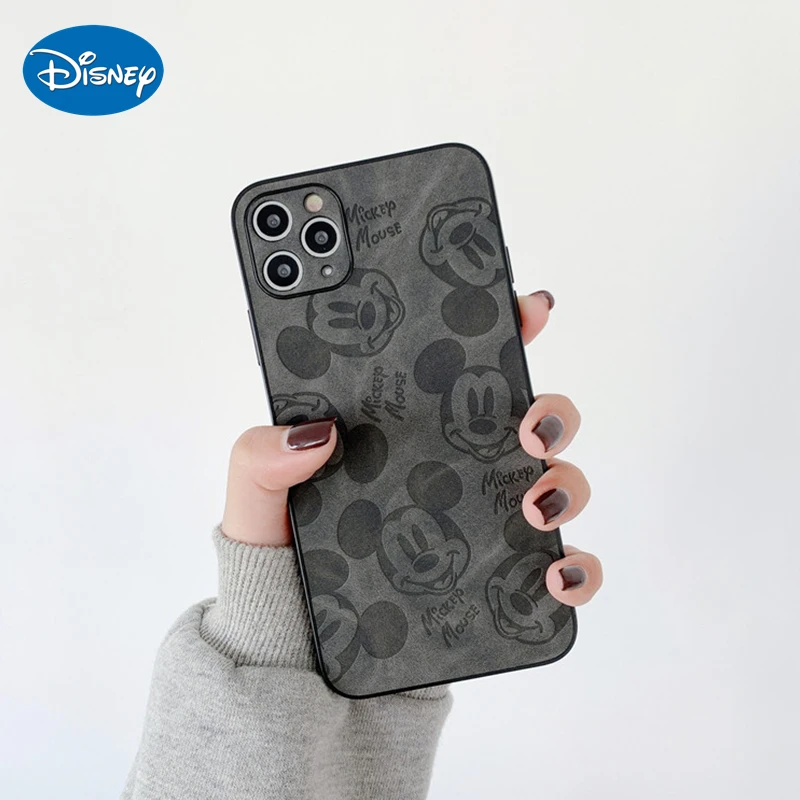 Чехол из искусственной кожи для iPhone 11 с мультяшными героями Диснея чехол Микки